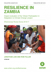Resilience in Zambia: impact evaluation of the 'Citizen Participation in Adaptation to Climate Change' project